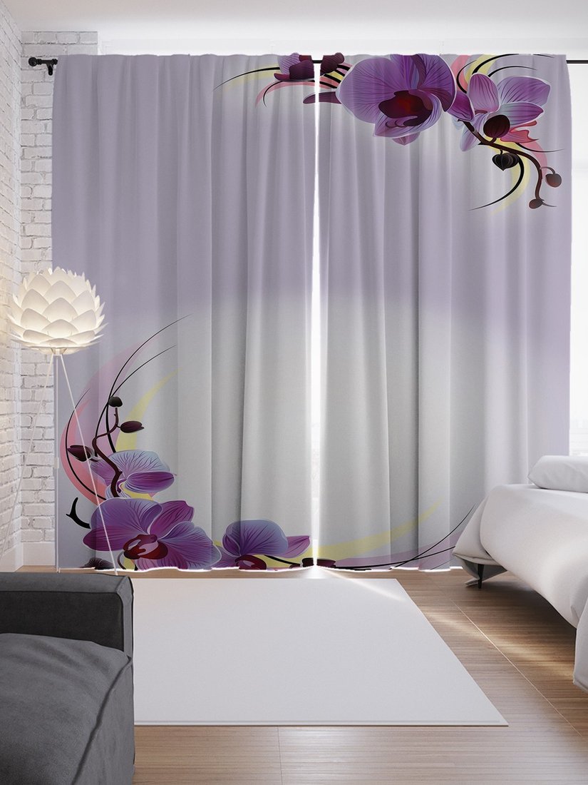 

Комплект штор JoyArty С цветами ярче 1.45x2.65 м (2 шт)