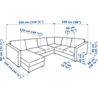 Угловой диван Ikea Vimle s39306764