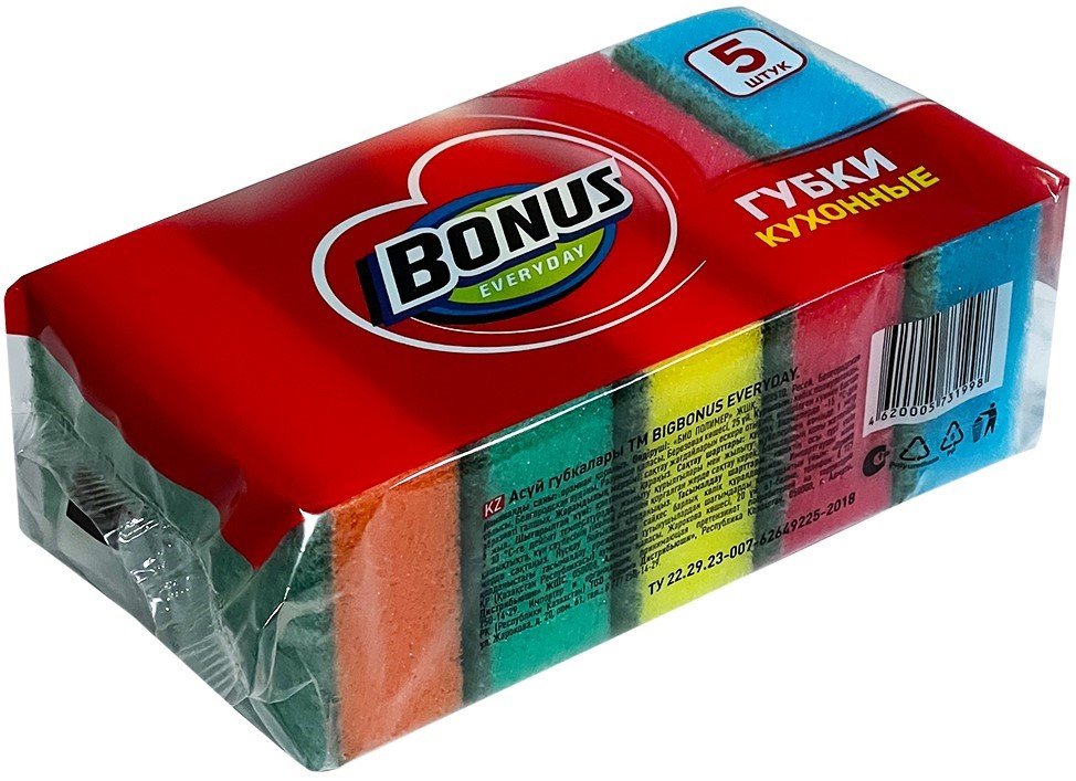

Губка Бонус 5 шт