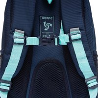 Школьный рюкзак Grizzly RG-461-1 (синий/мятный)