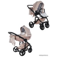 Универсальная коляска Junama Clermont (2 в 1, бежевый/рама черная)