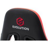 Игровое (геймерское) кресло Evolution Racer M (черный/красный)