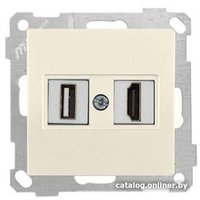 Розетка HDMI Mutlusan 2100-459-0102 (слоновая кость)