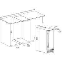 Винный шкаф ZUGEL ZCWI170DB Dual Zone