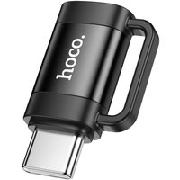 Адаптер Hoco UA31E USB Type-C - Lightning (черный) в Бресте