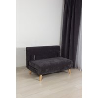 Диван DiArt Элли 1200 (велюр Sensey graphite/ножки светлые)