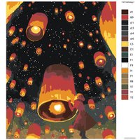 Картина по номерам SLAVINA Небесные фонарики YOAR-13213artology1