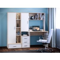 Стеллаж Сокол СТ-9 (дуб сонома/белый)