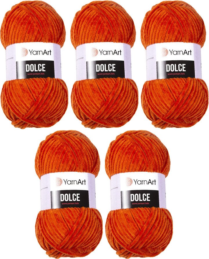 

Набор пряжи для вязания Yarnart Dolce 778 (120 м, кирпичный, 5 мотков)