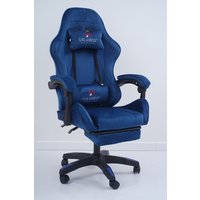 Игровое (геймерское) кресло Calviano 1584 (велюр, синий)