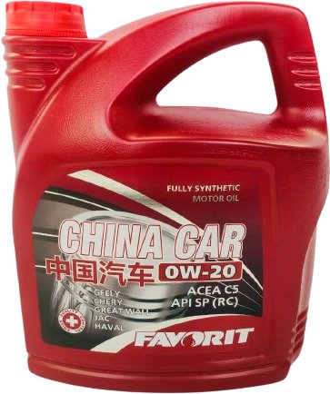 

Моторное масло Favorit China Car 0W-20 SP 5л