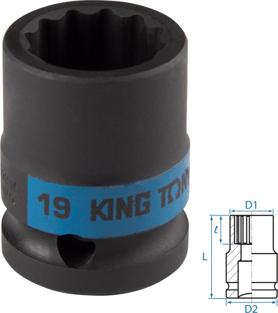 

Головка слесарная King Tony 453019M