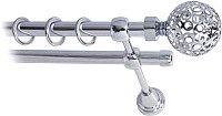 

Карниз для штор Lm Decor Ажур 095 2р гладкий 25/16мм (хром, 2м)