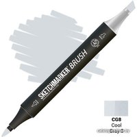 Маркер художественный Sketchmarker Brush Двусторонний CG8 SMB-CG8 (прохладный серый 8)