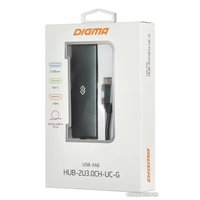 Док-станция Digma HUB-2U3.0СH-UC-G