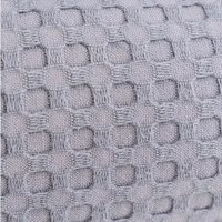 Плед ЦУМ 1947 Вафельный с бахромой 200x220 (серый)