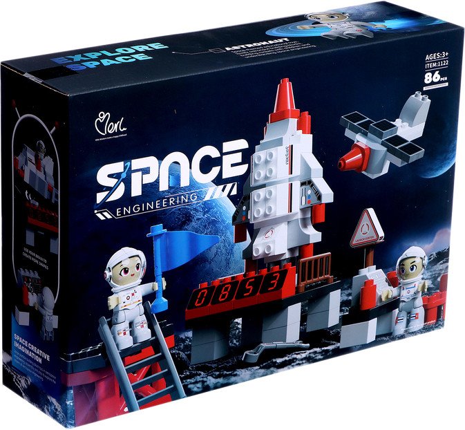 

Конструктор Kids Home Toys Space 1122 Большие блоки. Космос