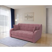 Диван Мебель-АРС Аккордеон Барон НПБ 155x200 (велюр пудра НВ-178/18)