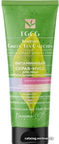 Белита-М Скраб для лица EGCG Korean Green Tea Catechin Витаминный мусс (75 г)