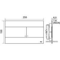 Панель смыва OLI Slim 154962 (золотистый)