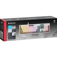 Клавиатура Defender Dasher GK-472 (белый/серый)