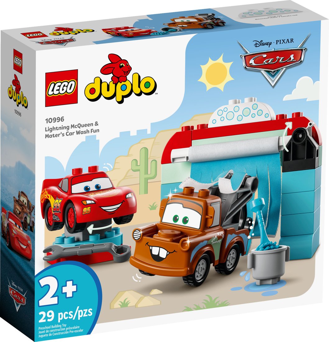 

Конструктор LEGO DUPLO Disney 10996 Развлечение на автомойке Молнии Маккуина и Мэтра
