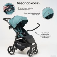 Коляска прогулочная «книга» Bubago Bass Light (черный)