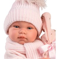 Пупс Llorens С пушистой шапкой 84338