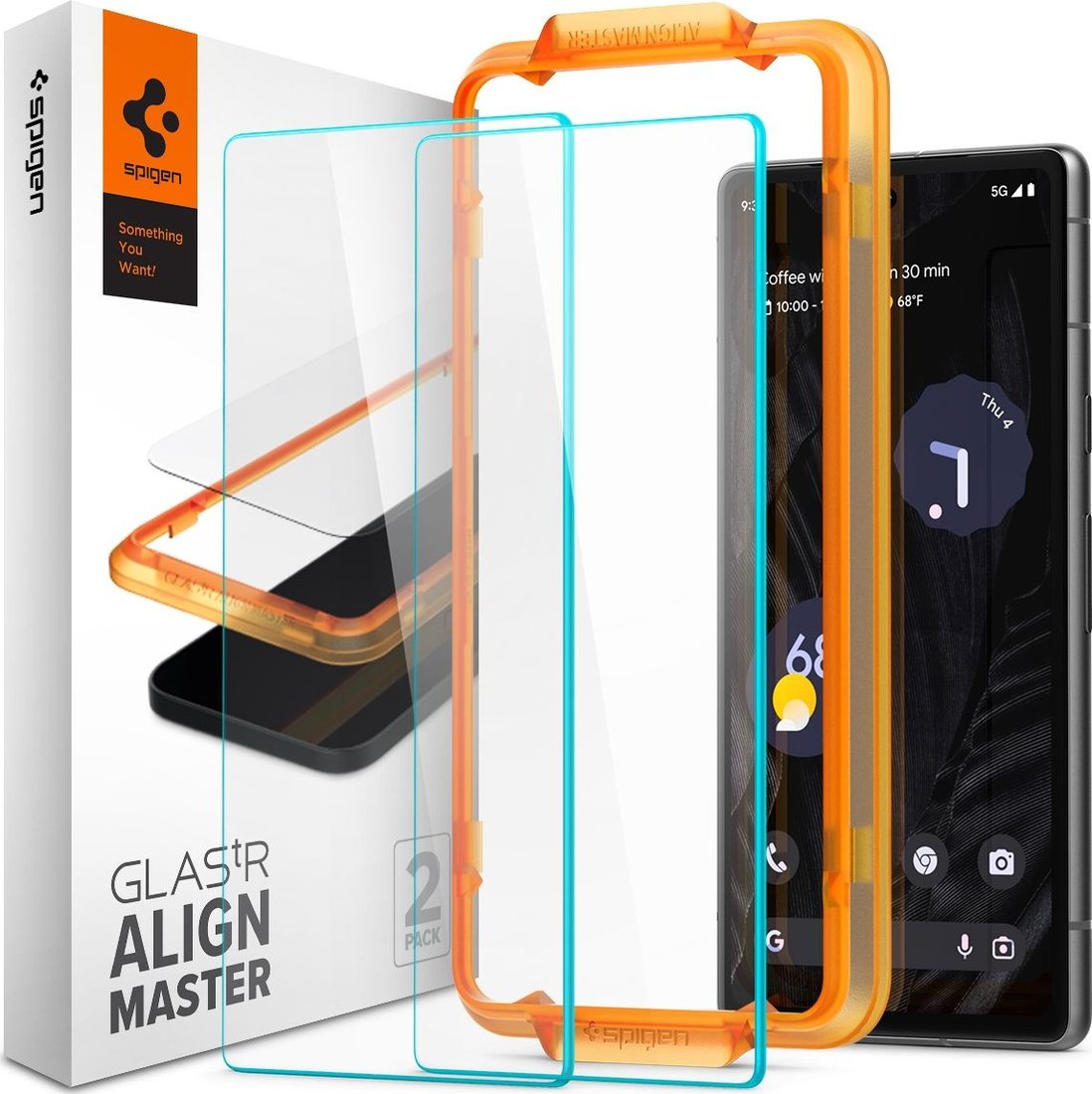 

Защитное стекло Spigen ALM Glas TR для Pixel 7a AGL05968 (2шт)