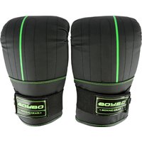Перчатки для бокса BoyBo B-series снарядные (XS, черный/зеленый)
