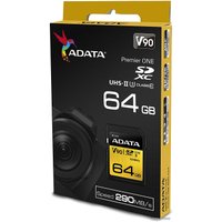 Карта памяти ADATA Premier ONE ASDX64GUII3CL10-C SDXC 64GB