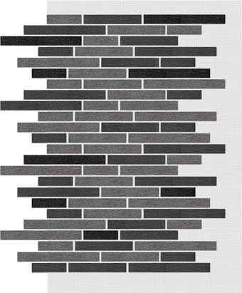 Декоративный кирпич АМК Ригель микс № 241 (темно-серый микс)