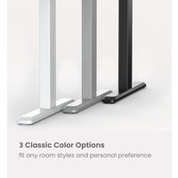 Стол с регулировкой высоты ErgoSmart Wooden Ergo Desk Prime 1300х750х27 мм (прямой край, дуб мореный/белый)