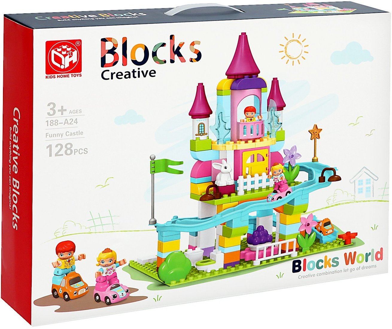 

Конструктор Kids Home Toys Чудесный замок 188-A24 9655725 (128 эл)