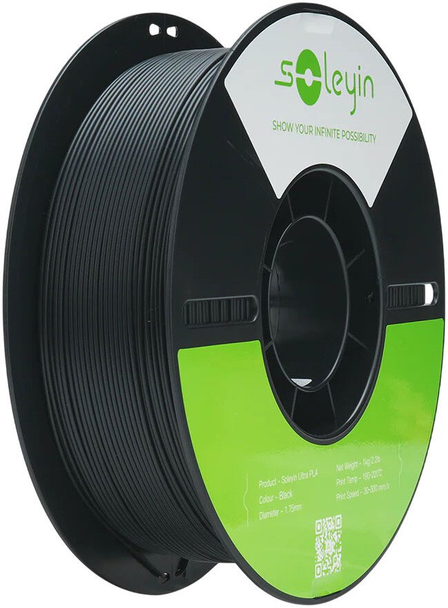 Филамент Creality PLA Soleyin Ultra 1.75мм 3301010513 (1 кг, матовый черный)
