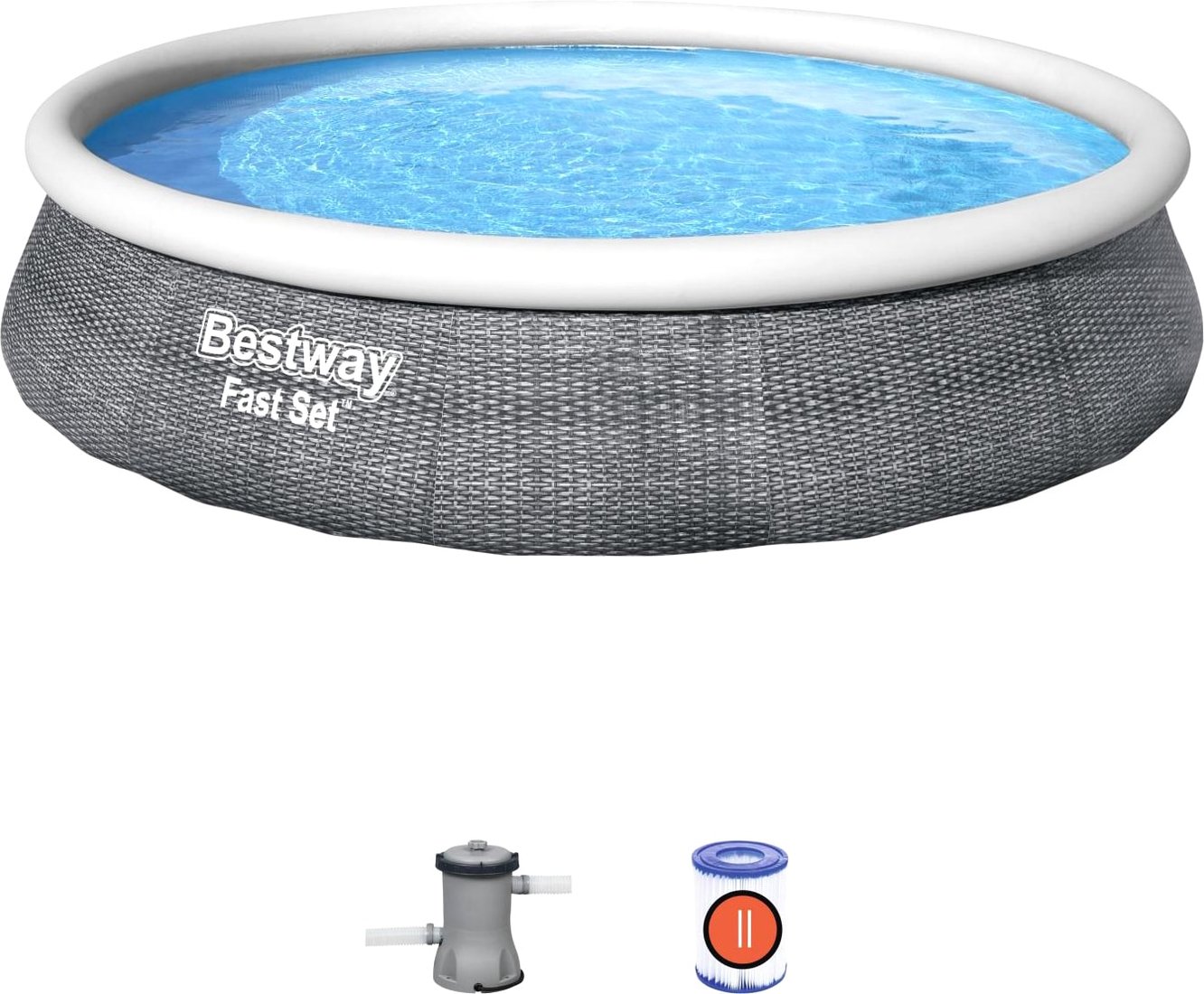 

Надувной бассейн Bestway Fast Set 57376 (396x84)