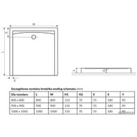 Душевой поддон Excellent Forma C 900 Compact 90х90