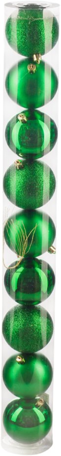

Елочная игрушка Ausini VT25-04004-5 (зеленый, 9 шт)