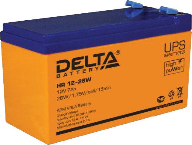 

Аккумулятор для ИБП Delta HR 12-28W (12В/7 А·ч)