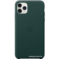 Чехол для телефона Apple Leather Case для iPhone 11 Pro Max (зеленый лес)