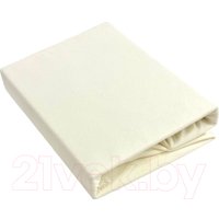 Простыня Lilia Трикотажная Прт-200x200x20 (светло-кремовый)