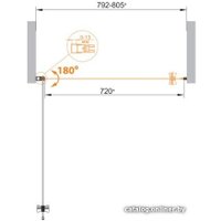 Душевая дверь Cezares Eco-O-B-1-60-C-Cr