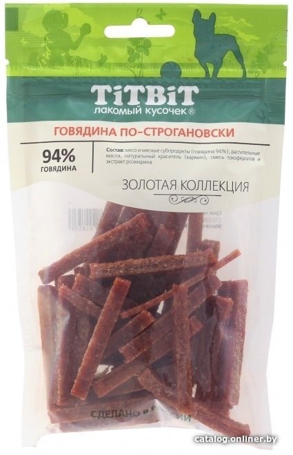 Лакомство для собак TiTBiT Говядина по-строгановски 80 г