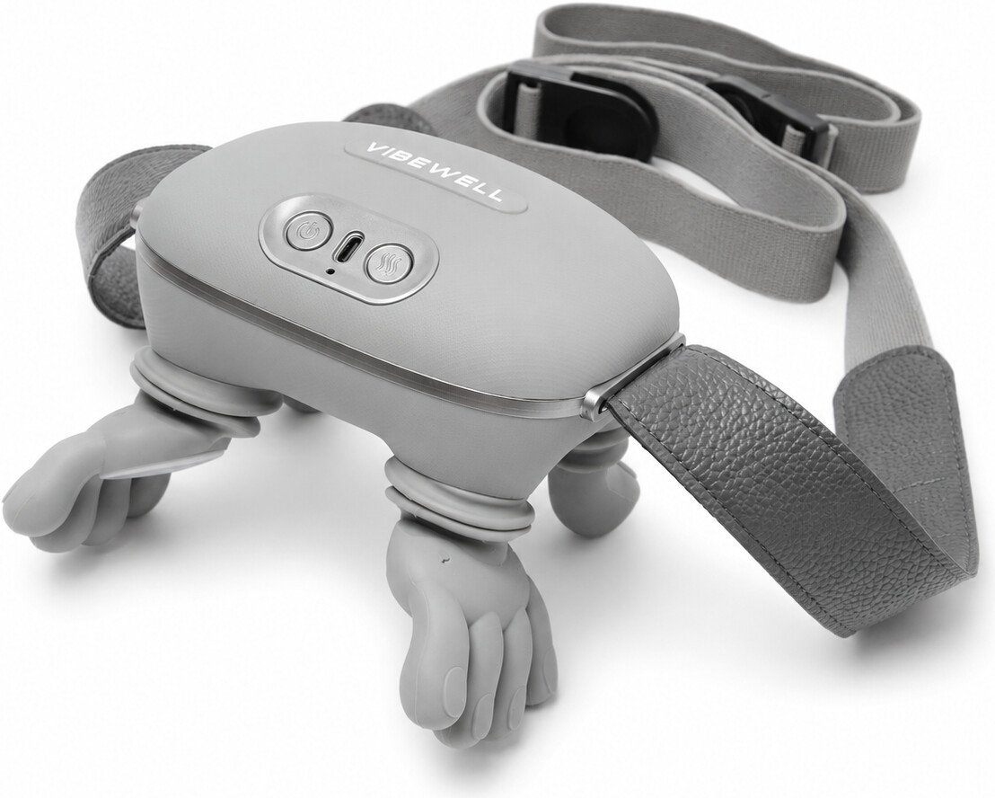 Массажер для шеи и плеч  VibeWell P-054 (серый)