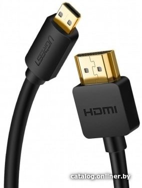 Кабель Ugreen HD127 30104 microHDMI - HDMI (3 м, черный)