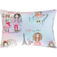 1.5-спальный комплект постельного белья Amarobaby Time to Sleep Парижанка AMARO-3403-Pa (розовый/голубой)