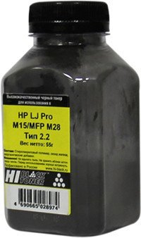 

Тонер Hi-Black для HP LJ Pro M15/MFP M28 Тип 2.2 55 г