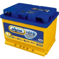 Автомобильный аккумулятор AKOM +EFB 62 (62 А·ч)