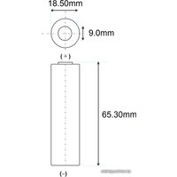 Аккумулятор Sanyo 18650 2200mAh UR18650ZL2