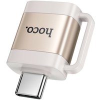 Адаптер Hoco UA31C USB Type-A - USB Type-C (белый)